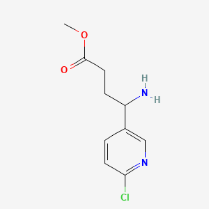 Methyl 4-amino-4-(6-chloropyridin-3-yl)butanoate