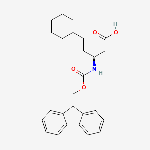 (3S)-5-cyclohexyl-3-({[(9H-fluoren-9-yl)methoxy]carbonyl}amino)pentanoicacid