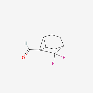 8,8-Difluorotricyclo[3.2.1.0,2,7]octane-1-carbaldehyde