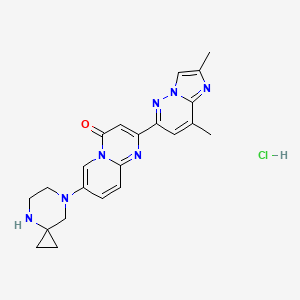 2-(2,8-dimethylimidazo[1,2-b]pyridazin-6-yl)-7-(4,7-diazaspiro[2.5]octan-7-yl)-4H-pyrido[1,2-a]pyrimidin-4-one hydrochloride