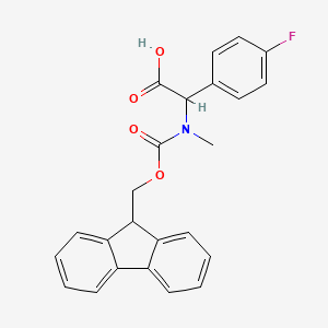 2-({[(9H-fluoren-9-yl)methoxy]carbonyl}(methyl)amino)-2-(4-fluorophenyl)aceticacid