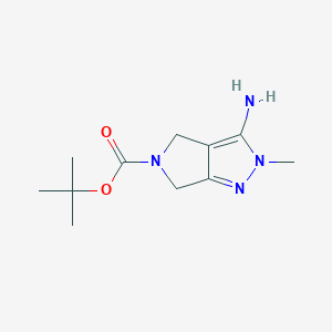 tert-Butyl 3-amino-2-methyl-4,6-dihydropyrrolo[3,4-c]pyrazole-5(2H)-carboxylate