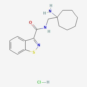 N-((1-Aminocycloheptyl)methyl)benzo[d]isothiazole-3-carboxamide hydrochloride