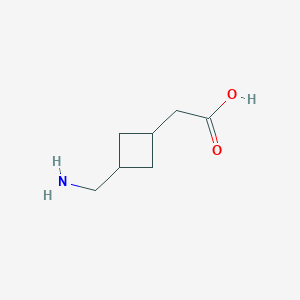 2-[3-(Aminomethyl)cyclobutyl]acetic acid