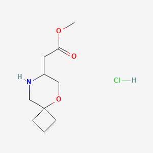 Methyl 2-{5-oxa-8-azaspiro[3.5]nonan-7-yl}acetate hydrochloride