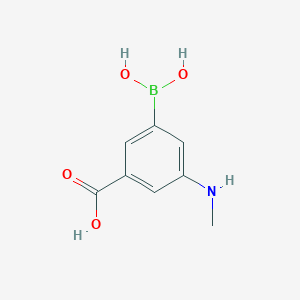 3-(Dihydroxyboranyl)-5-(methylamino)benzoic acid