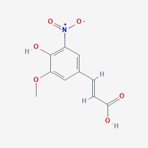 3-(4-Hydroxy-3-methoxy-5-nitrophenyl)prop-2-enoic acid