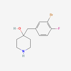 4-(3-Bromo-4-fluorobenzyl)piperidin-4-ol