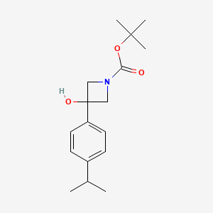 tert-Butyl 3-hydroxy-3-(4-isopropylphenyl)azetidine-1-carboxylate