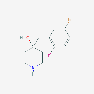 4-(5-Bromo-2-fluorobenzyl)piperidin-4-ol