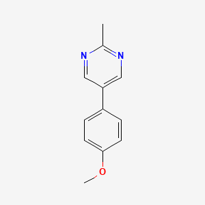 B1355059 5-(4-Methoxyphenyl)-2-methylpyrimidine CAS No. 82525-20-0