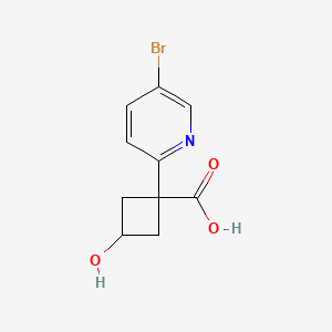 1-(5-Bromo-2-pyridinyl)-3-hydroxycyclobutanecarboxylic acid