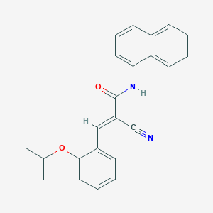 (2E)-2-cyano-N-(naphthalen-1-yl)-3-[2-(propan-2-yloxy)phenyl]prop-2-enamide