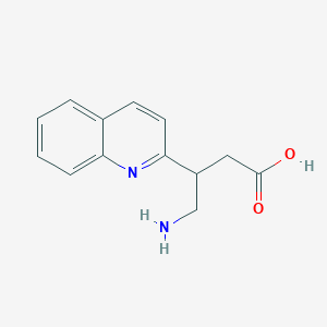 4-Amino-3-(quinolin-2-yl)butanoic acid