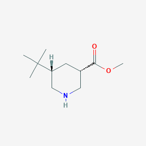 rac-methyl (3R,5R)-5-tert-butylpiperidine-3-carboxylate