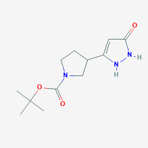 tert-butyl 3-(5-hydroxy-1H-pyrazol-3-yl)pyrrolidine-1-carboxylate