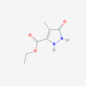 molecular formula C7H10N2O3 B1355078 5-羟基-4-甲基吡唑-3-羧酸乙酯 CAS No. 60178-92-9