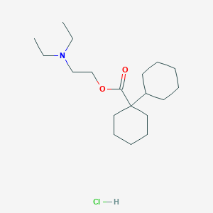 molecular formula C19H36ClNO2 B013551 Dicyclomine hydrochloride CAS No. 67-92-5