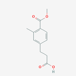 4-(Methoxycarbonyl)-3-methylbenzenepropanoic acid