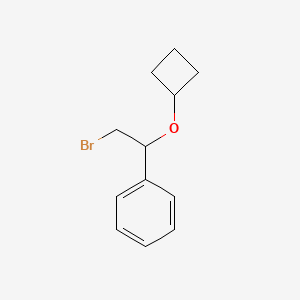 (2-Bromo-1-cyclobutoxyethyl)benzene