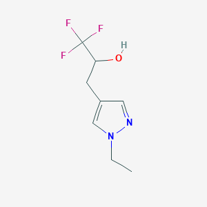 3-(1-Ethyl-1h-pyrazol-4-yl)-1,1,1-trifluoropropan-2-ol