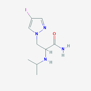 3-(4-Iodo-1h-pyrazol-1-yl)-2-(isopropylamino)propanamide