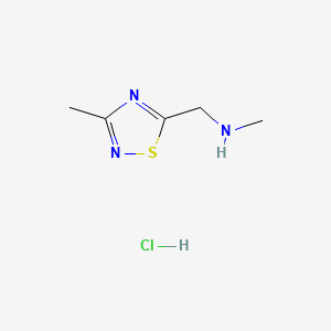 Methyl[(3-methyl-1,2,4-thiadiazol-5-yl)methyl]aminehydrochloride