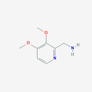 molecular formula C8H12N2O2 B13551280 1-(3,4-Dimethoxypyridin-2-yl)methanamine 