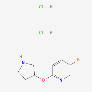 5-Bromo-2-(pyrrolidin-3-yloxy)pyridinedihydrochloride