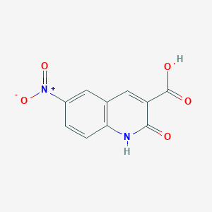 molecular formula C10H6N2O5 B1355132 2-羟基-6-硝基喹啉-3-羧酸 CAS No. 85870-49-1