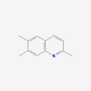 molecular formula C12H13N B1355151 2,6,7-Trimethylquinoline CAS No. 72681-37-9