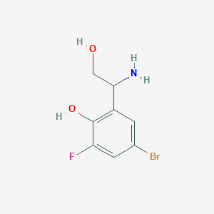 2-(1-Amino-2-hydroxyethyl)-4-bromo-6-fluorophenol