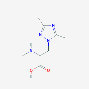 3-(3,5-Dimethyl-1h-1,2,4-triazol-1-yl)-2-(methylamino)propanoic acid