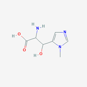 2-amino-3-hydroxy-3-(1-methyl-1H-imidazol-5-yl)propanoic acid