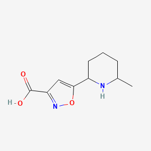 5-(6-Methylpiperidin-2-yl)isoxazole-3-carboxylic acid