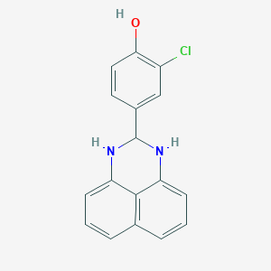 2-chloro-4-(2,3-dihydro-1H-perimidin-2-yl)phenol