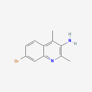 7-Bromo-2,4-dimethylquinolin-3-amine