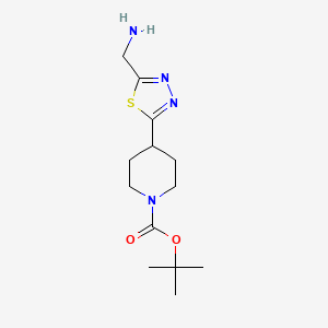 Tert-butyl 4-[5-(aminomethyl)-1,3,4-thiadiazol-2-yl]piperidine-1-carboxylate