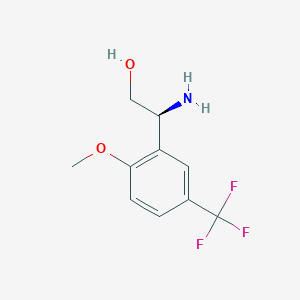 (s)-2-Amino-2-(2-methoxy-5-(trifluoromethyl)phenyl)ethan-1-ol