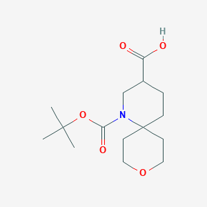 1-[(Tert-butoxy)carbonyl]-9-oxa-1-azaspiro[5.5]undecane-3-carboxylicacid