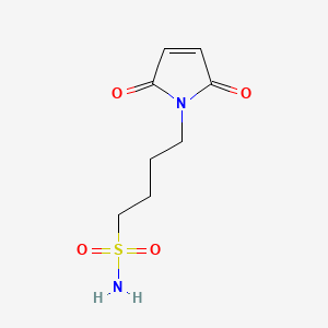 molecular formula C8H12N2O4S B13551743 4-(2,5-dioxo-2,5-dihydro-1H-pyrrol-1-yl)butane-1-sulfonamide 