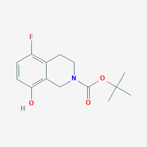 tert-Butyl 5-fluoro-8-hydroxy-3,4-dihydroisoquinoline-2(1H)-carboxylate