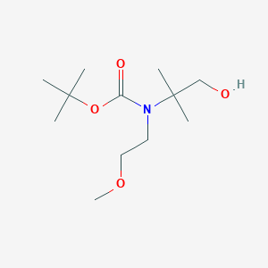 Tert-butyl (1-hydroxy-2-methylpropan-2-yl)(2-methoxyethyl)carbamate