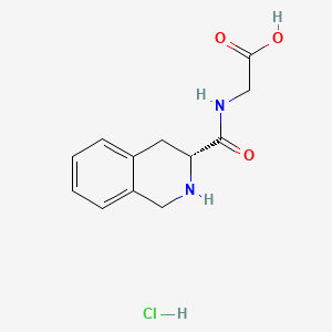 2-{[(3R)-1,2,3,4-tetrahydroisoquinolin-3-yl]formamido}aceticacidhydrochloride