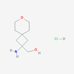 {2-Amino-7-oxaspiro[3.5]nonan-2-yl}methanolhydrochloride