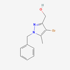 (1-benzyl-4-bromo-5-methyl-1H-pyrazol-3-yl)methanol