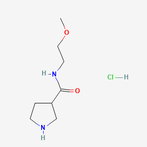 N-(2-methoxyethyl)pyrrolidine-3-carboxamide hydrochloride