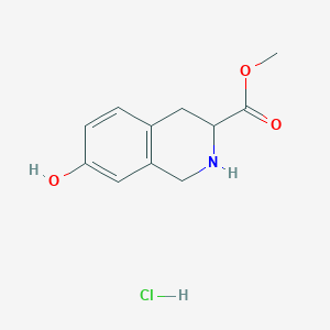 molecular formula C11H14ClNO3 B13551834 Methyl 7-hydroxy-1,2,3,4-tetrahydroisoquinoline-3-carboxylate hydrochloride 