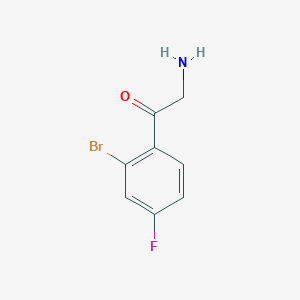 2-Amino-1-(2-bromo-4-fluorophenyl)ethanone