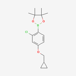 2-(2-Chloro-4-(cyclopropylmethoxy)phenyl)-4,4,5,5-tetramethyl-1,3,2-dioxaborolane